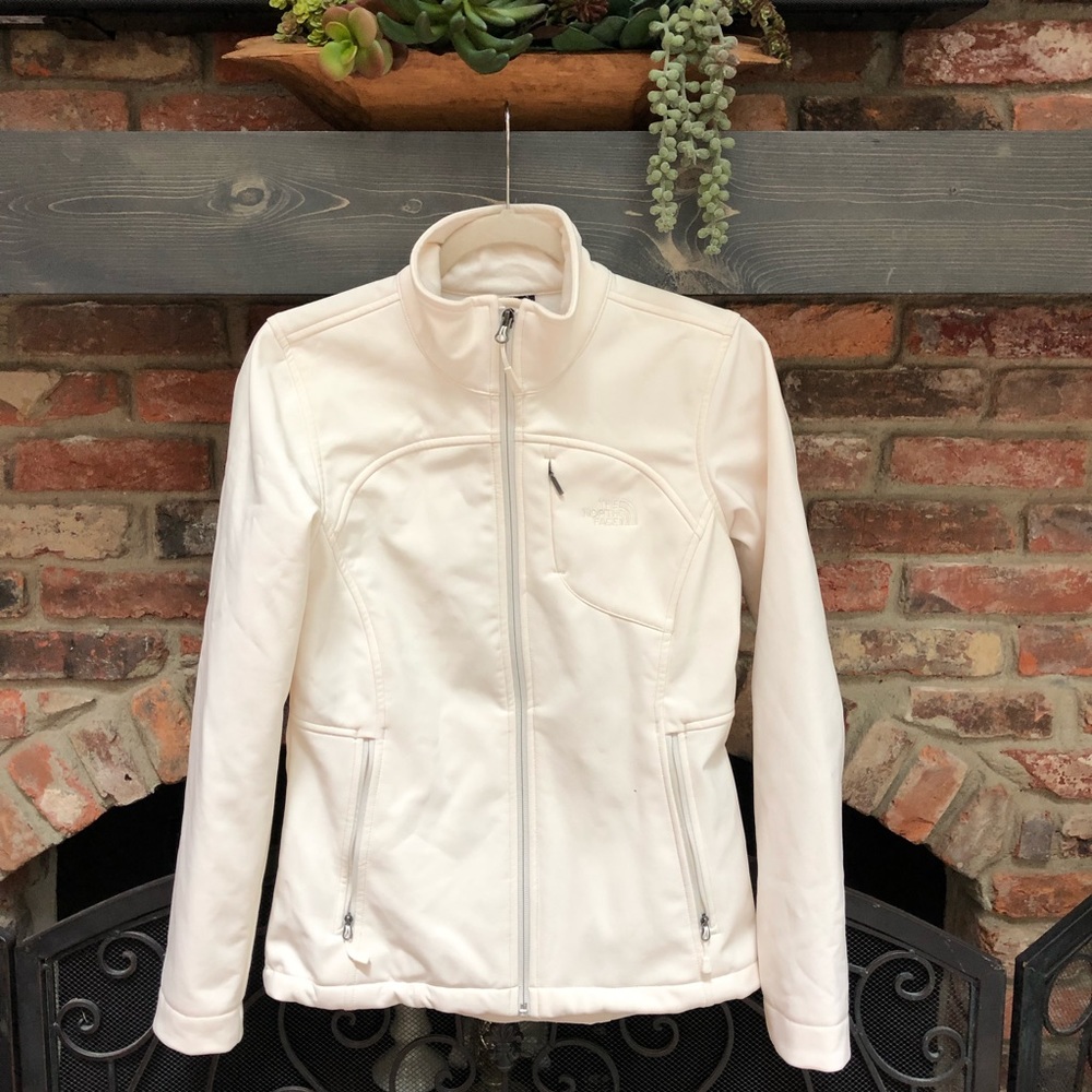 White North Face water-resistant jacket
